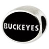 Ohio State University Sterling Silver Collegiate Bead