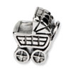 Reflection Beads Sterling Silver Baby Carriage Bead