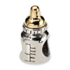 Reflection Beads Sterling Silver & 14k Yellow Gold Baby Bottle Bead