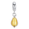 Reflection Beads Sterling Silver Gold Italian Murano Dangle Bead