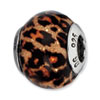 Reflection Beads Sterling Silver Brown Jaguar Glitter Italian Murano Glass Bead