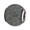 Reflection Beads Sterling Silver Grey Laser Cut Bead