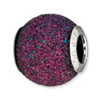Reflection Beads Sterling Silver Purple Laser Cut Bead