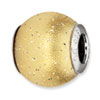 Reflection Beads Sterling Silver Gold-plated Laser Cut Bead