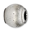 Reflection Beads Sterling Silver Grey Laser Cut Bead