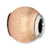 Reflection Beads Sterling Silver Rose Gold-plated Laser Cut Bead