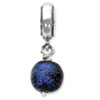 Reflection Beads Sterling Silver Rainbow Dichroic Glass Dangle Bead