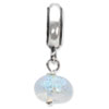 Reflection Beads Sterling Silver Blue Dichoric Glass Dangle Bead