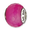Reflection Beads Sterling Silver Red Cracked Agate with Shell Stone Bead