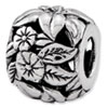 Reflection Beads Sterling Silver Floral Bali Bead