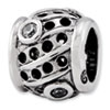 Reflection Beads Sterling Silver CZ Bead
