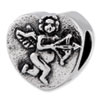 Reflection Beads Sterling Silver Cupid Heart Bead