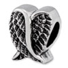 Reflection Beads Sterling Silver Heart Shaped Wings Bead