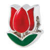 Sterling Silver Reflecitons Enameled Tulip Bead