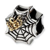 Reflection Beads Sterling Silver & 14k Yellow Gold Spider Web Bead