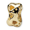 Reflection Beads 14k Yellow Gold Dog Bone Bead