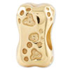 Reflection Beads Sterling Silver and Gold-plated Dog Bone Bead