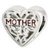 Reflection Beads Sterling Silver Enameled Mother Bead