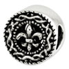 Reflection Beads Sterling Silver Fleur de lis Bead