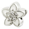 Reflection Beads Sterling Silver Enamled and Swarovski Elements Flower Bead