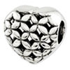 Reflection Beads Sterling Silver Heart Bead