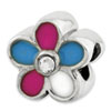 Reflection Beads Sterling Silver Kids Enameled Flower Bead