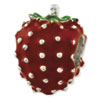 Reflection Beads Sterling Silver Kids Enameled Strawberry Bead