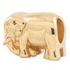 Reflection Beads Sterling Silver and Gold-plated Elephant Bead