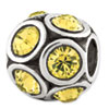 Reflection Beads Sterling Silver November Swarovski Elements Bead