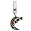 Reflection Beads Sterling Silver Marcasite Moon and Stars Dangle Bead