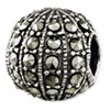 Reflection Beads Sterling Silver Marcasite Bead