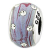 Reflection Beads Sterling Silver Blue Molded with Swarovski Elements Bead