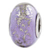 Reflection Beads Sterling Silver Lilac with Platinum Foil Ceramic Bead