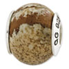 Reflection Beads Sterling Silver Picture Jasper Natural Stone Bead