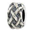 Reflection Beads Sterling Silver Antiqued Gripper Bead