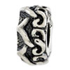 Reflection Beads Sterling Silver Antiqued Gripper Bead
