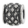 Reflection Beads Sterling Silver Antiqued Bead