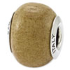 Reflection Beads Sterling Silver Mongo Wood Bead