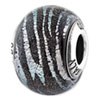 Reflection Beads Sterling Silver Light Purple Swirls Glass Bead