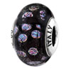 Reflection Beads Sterling Silver Purple Dots Glass Bead