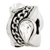 Reflection Beads Sterling Silver Swarovski Elements with Chain Design Bead