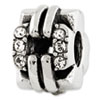 Reflection Beads Sterling Silver Swarovski Elements Squares Bali Bead