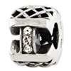 Reflection Beads Sterling Silver Swarovski Elements Patterened Bali Bead