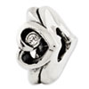 Reflection Beads Sterling Silver Heart Swarovski Elements Bead