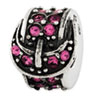 Reflection Beads Sterling Silver Pink Swarovski Elements Buckle Bead