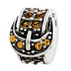 Reflection Beads Sterling Silver Yellow Swarovski Elements Buckle Bead