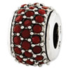 Reflection Beads Sterling Silver Red Swarovski Elements Bead