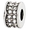 Reflection Beads Sterling Silver Swarovski Elements Bead