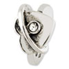 Reflection Beads Sterling Silver Heart Swarovski Elements Bead
