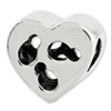 Reflection Beads Sterling Silver Kids Cut-out Heart Bead